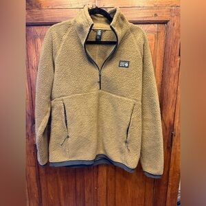 Mountain Hardwear Tan Polar Fleece Pull-over/Jacket